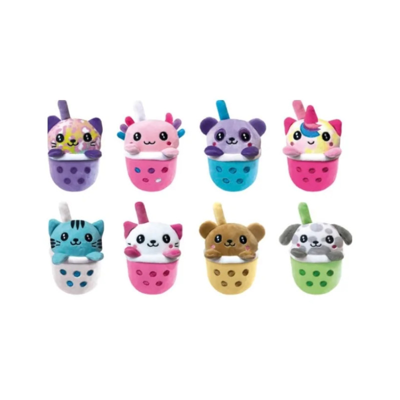 BOBA TEA 2 - PORTACHIAVI CASUALE 12 CM (8 Portachiavi Assortiti) Rivista+Gadget